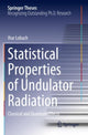 Book cover of: Statistical Properties of Undulator Radiation. By: Ihar Lobach