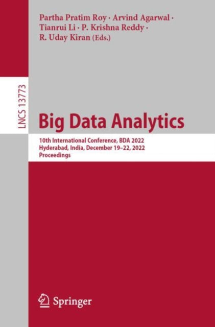 Book cover of: Big Data Analytics. By: Partha Pratim Roy