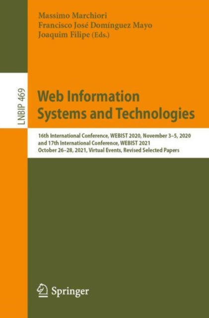 Book cover of: Web Information Systems and Technologies. By: Massimo Marchiori