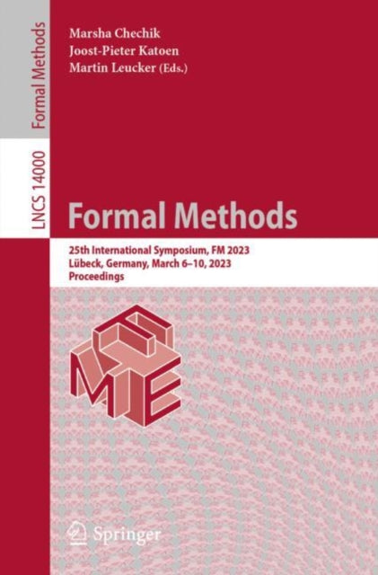 Book cover of: Formal Methods. By: Marsha Chechik