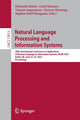 Book cover of: Natural Language Processing and Information Systems. By: Elisabeth Métais