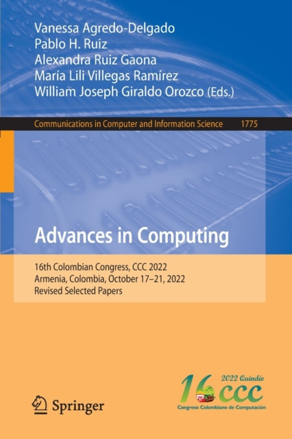 Book cover of: Advances in Computing. By: Vanessa Agredo-Delgado
