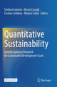 Book cover of: Quantitative Sustainability. By: Stefano Fantoni