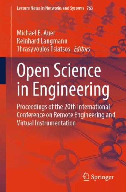 Book cover of: Open Science in Engineering. By: Michael E. Auer