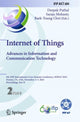 Book cover of: Internet of Things. Advances in Information and Communication Technology