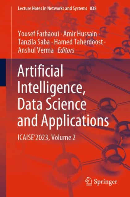 Book cover of: Artificial Intelligence, Data Science and Applications. By: Yousef Farhaoui