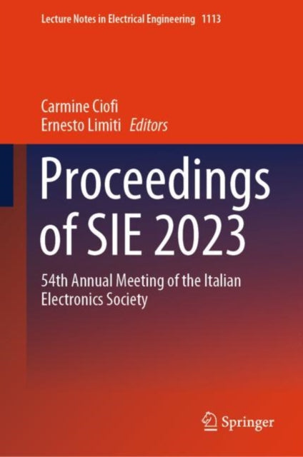 Book cover of: Proceedings of SIE 2023. By: Carmine Ciofi