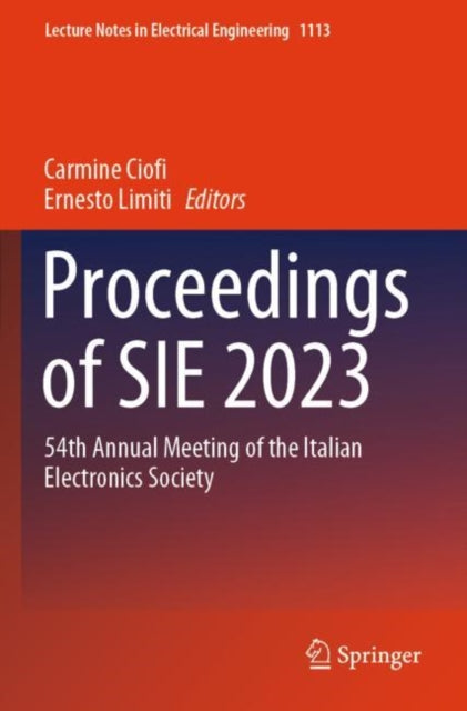 Book cover of: Proceedings of SIE 2023. By: Carmine Ciofi