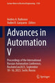 Book cover of: Advances in Automation V. By: Andrey A. Radionov