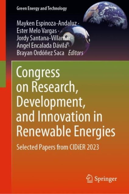 Book cover of: Congress on Research, Development, and Innovation in Renewable Energies. By: Mayken Espinoza-Andaluz
