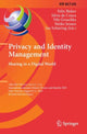 Book cover of: Privacy and Identity Management. Sharing in a Digital World