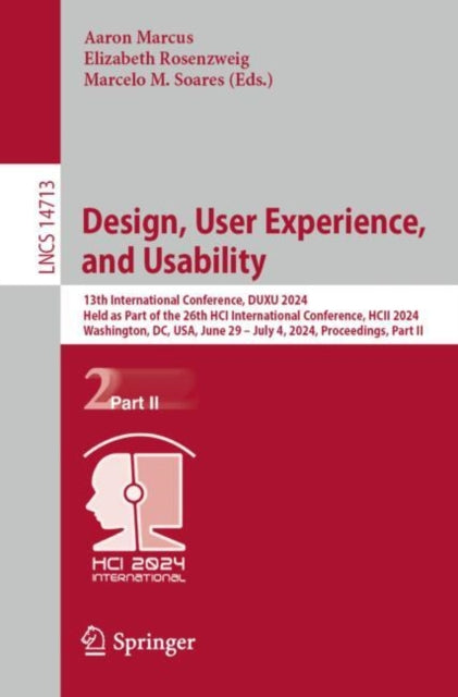 Book cover of: Design, User Experience, and Usability. By: Aaron Marcus