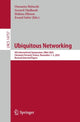 Book cover of: Ubiquitous Networking. By: Oussama Habachi