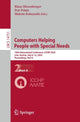Book cover of: Computers Helping People with Special Needs. By: Klaus Miesenberger