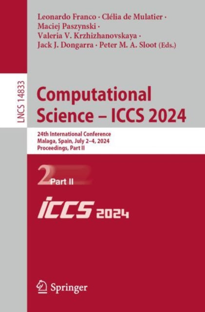 Book cover of: Computational Science – ICCS 2024. By: Leonardo Franco