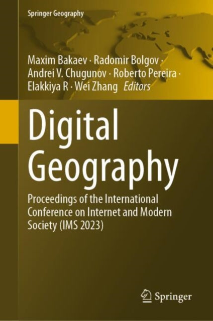Book cover of: Digital Geography. By: Radomir Bolgov