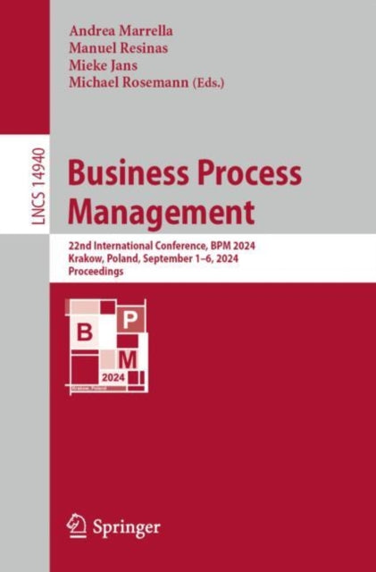 Book cover of: Business Process Management. By: Andrea Marrella