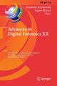 Book cover of: Advances in Digital Forensics XX. By: Elizabeth Kurkowski
