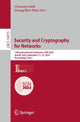 Book cover of: Security and Cryptography for Networks. By: Clemente Galdi