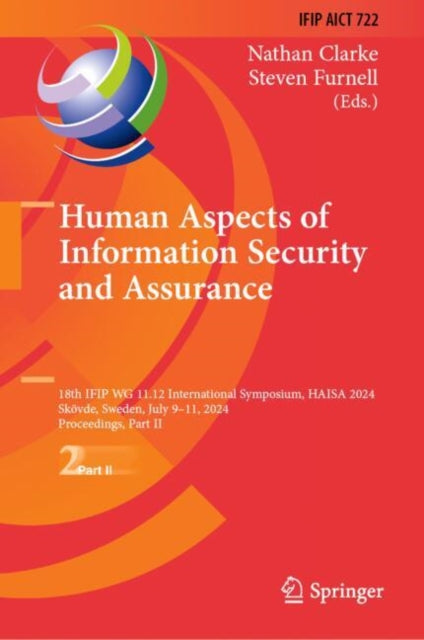 Book cover of: Human Aspects of Information Security and Assurance. By: Nathan Clarke