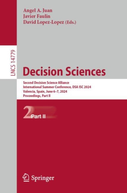 Book cover of: Decision Sciences. By: Angel A. Juan