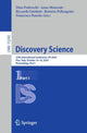 Book cover of: Discovery Science. By: Dino Pedreschi