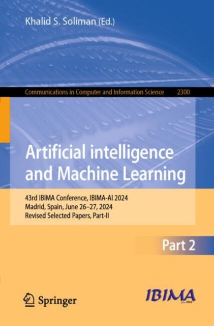 Book cover of: Artificial Intelligence and Machine Learning. By: Khalid S. Soliman