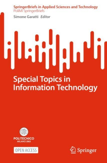 Book cover of: Special Topics in Information Technology. By: Simone Garatti
