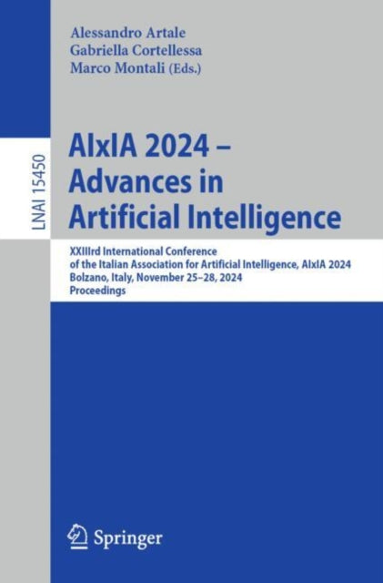 Book cover of: AIxIA 2024 – Advances in Artificial Intelligence. By: Alessandro Artale
