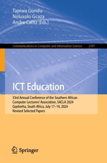 Book cover of: ICT Education. By: Tapiwa Gundu