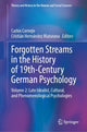 Book cover of: Forgotten Streams in the History of 19th-Century German Psychology. By: Carlos Cornejo