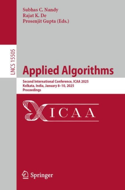 Book cover of: Applied Algorithms. By: Subhas C. Nandy