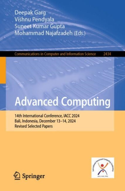 Book cover of: Advanced Computing. By: Deepak Garg