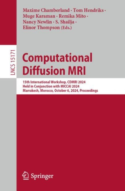 Book cover of: Computational Diffusion MRI