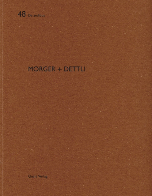 Book cover of: Morger + Dettli. By: Heinz Wirz