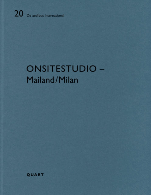 Book cover of: Onsitestudio - Mailand/Milan. By: Heinz Wirz