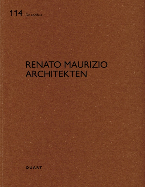 Book cover of: Renato Maurizio Architekten