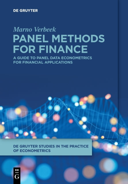 Book cover of: Panel Methods for Finance. By: Marno Verbeek