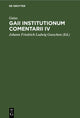 Book cover of: Gaii Institutionum Comentarii IV. By: . . . Gaius
