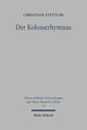 Book cover of: Der Kolosserhymnus. By: Christian Stettler
