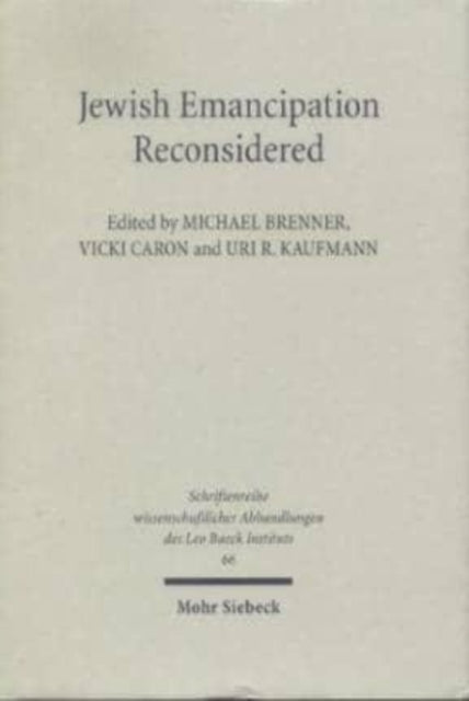 Book cover of: Jewish Emancipation Reconsidered