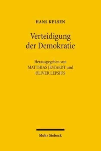 Book cover of: Verteidigung der Demokratie. By: Hans Kelsen