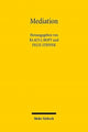 Book cover of: Mediation. By: Klaus J. Hopt