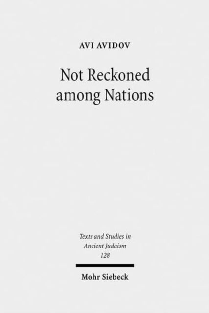 Book cover of: Not Reckoned among Nations