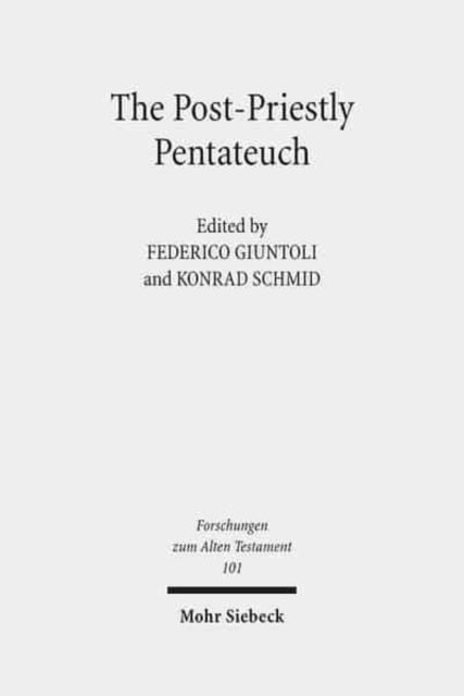 Book cover of: Post-Priestly Pentateuch. By: Jean Louis Ska
