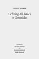 Book cover of: Defining All-Israel in Chronicles. By: Louis C. Jonker