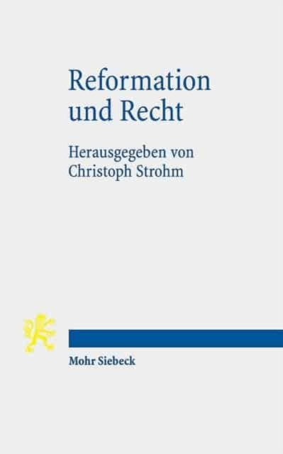 Book cover of: Reformation und Recht