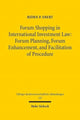 Book cover of: Forum Shopping in International Investment Law. By: Bjö P. Ebert