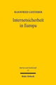Book cover of: Internetsicherheit in Europa. By: Hannfried Leisterer