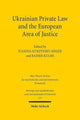 Book cover of: Ukrainian Private Law and the European Area of Justice. By: Eugenia Kurzynsky-Singer